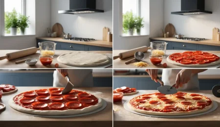 Make Pepperoni Pizza Step by Step